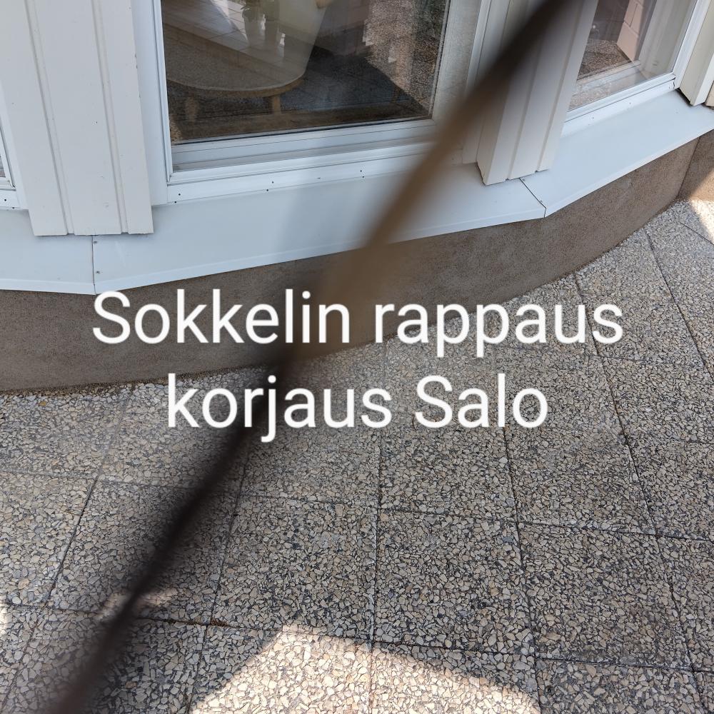 Sokkelin korjaus rappaus