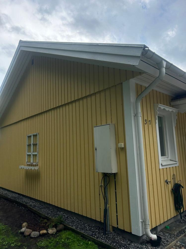 Räystäs ja otsalautojen maalaus