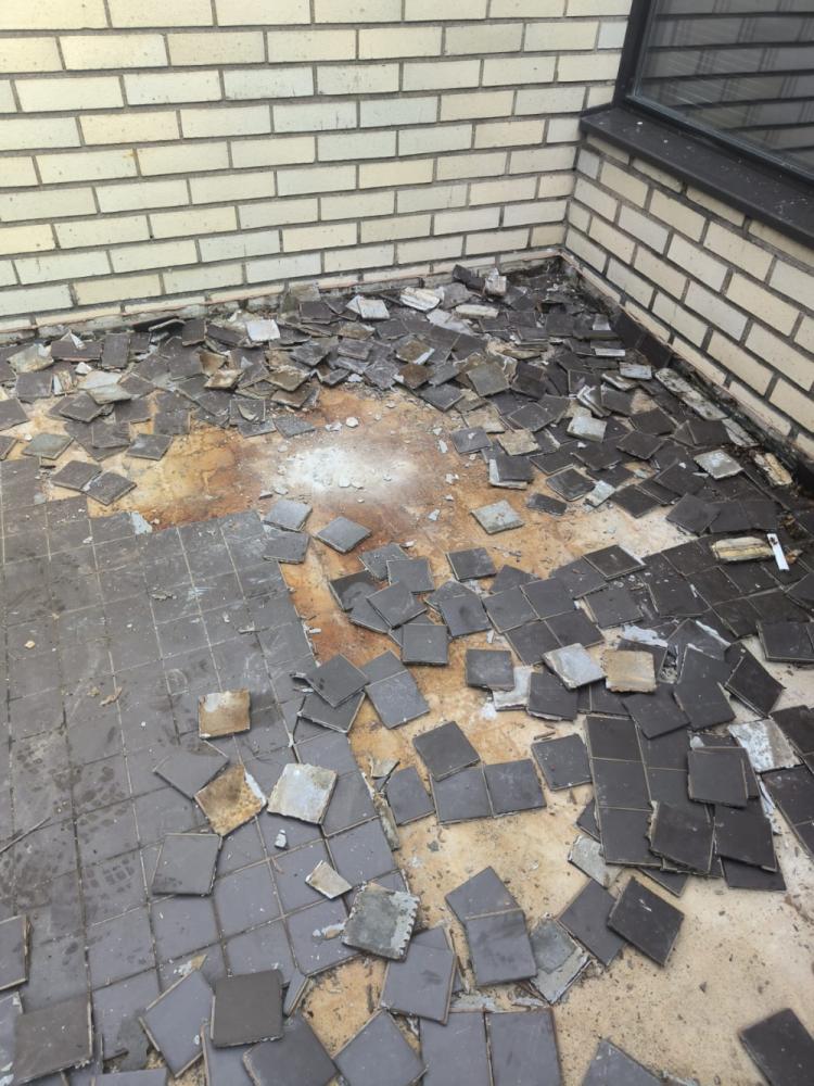 Parveke lattian korjaus