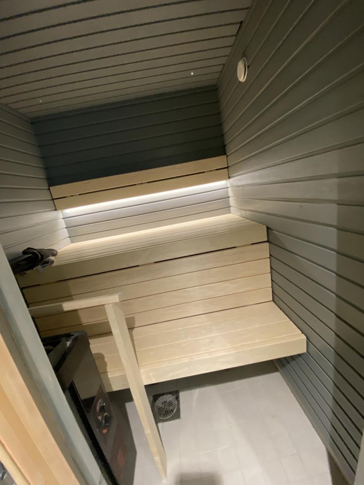 Saunaan led valaistus