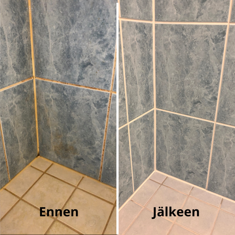 Kylpyhuoneen syväpuhdistus, silikonien vaihto ja nanopinnoite