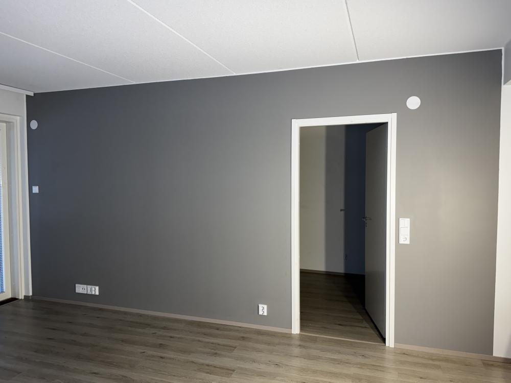 Olohuoneen seinän maalaus