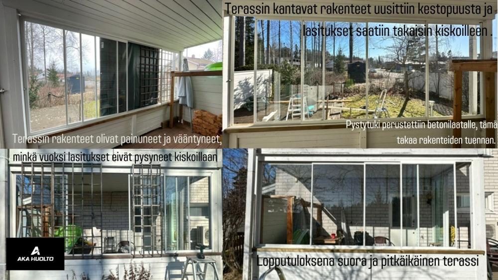 Terassin huoltotyö