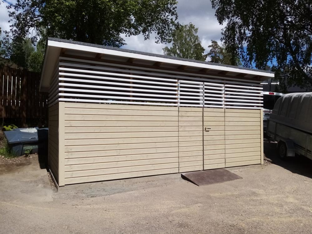 Aitojen, terassien ja roskakatosten rakentaminen