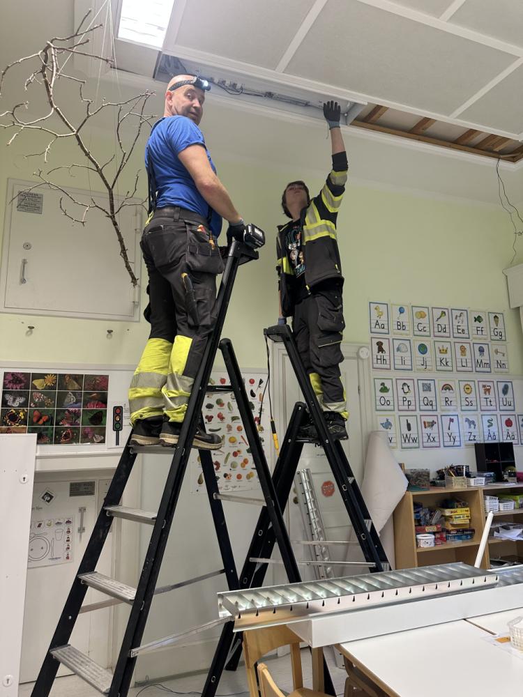 Päiväkodin valaistuksen saneeraus