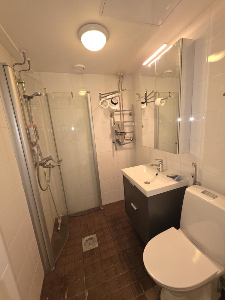 Allaskaapin,hanan, wc laitteen &peilikaapin vaihto.