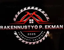 Rakennustyö P.Ekman logo