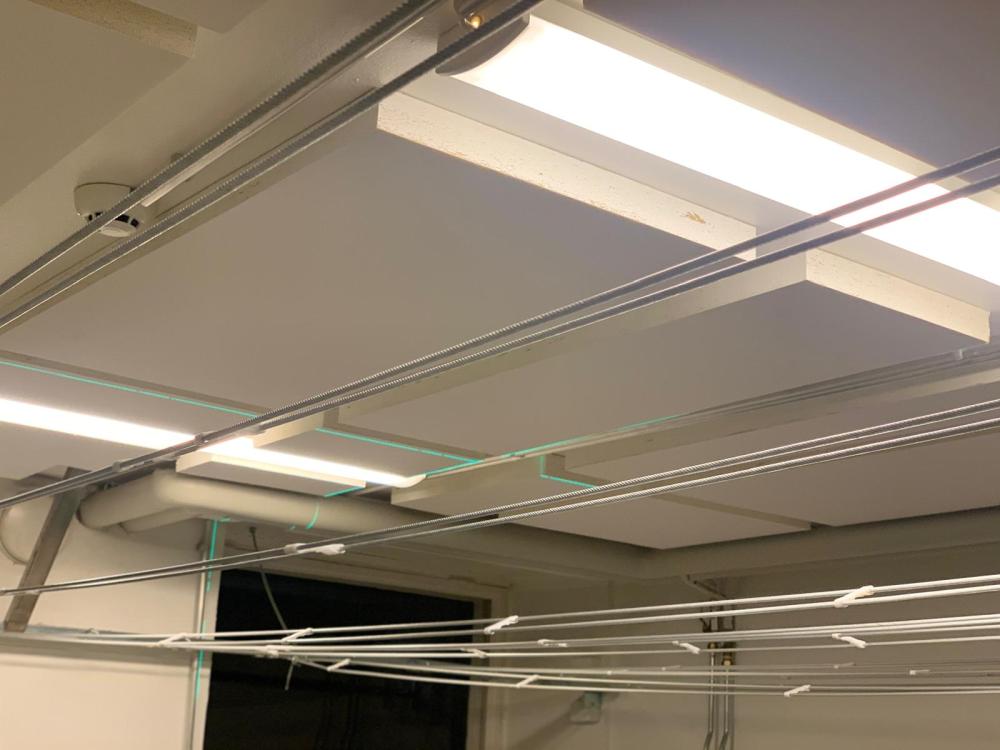 Kuivaushuoneen akustointi