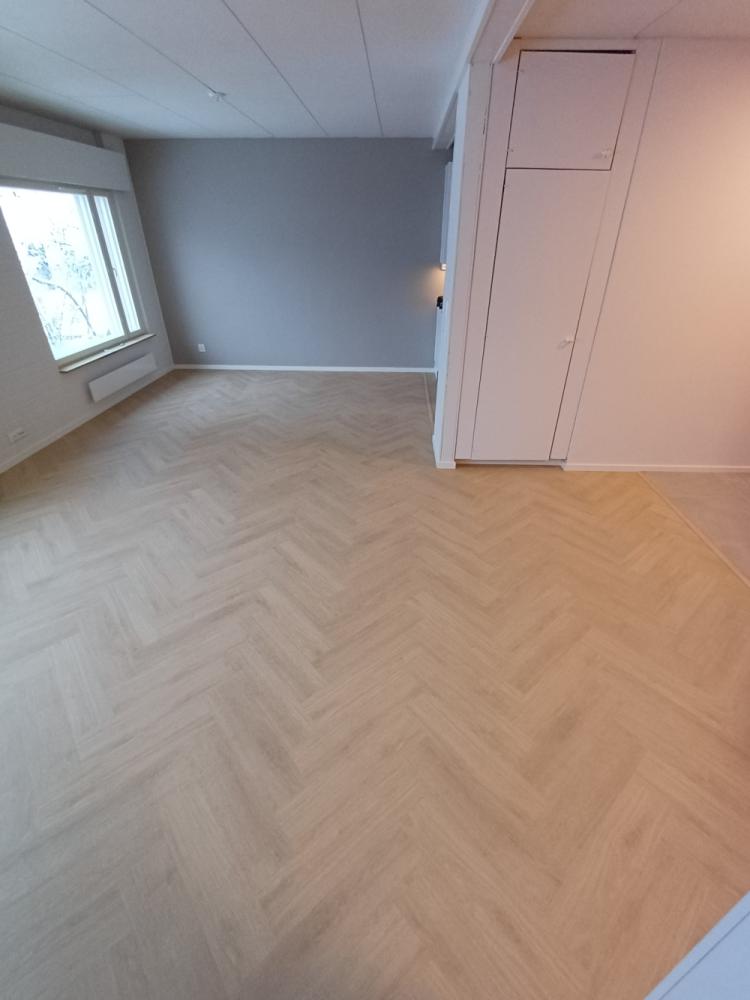 Kalanruotovinyylin asennus