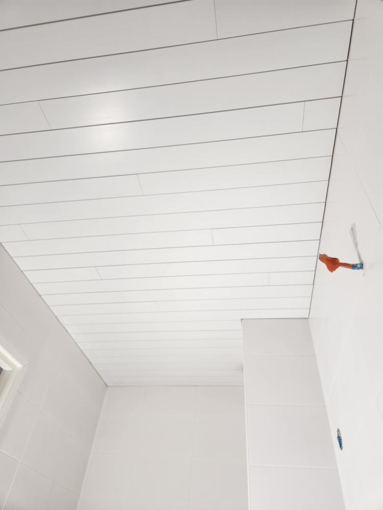 Kylpyhuoneen paneelikatto