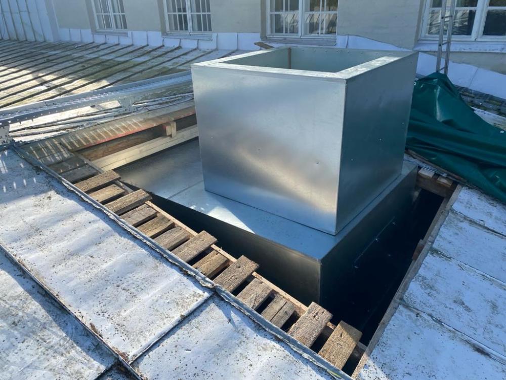 Ilmanvaihtohormin asennus katolle