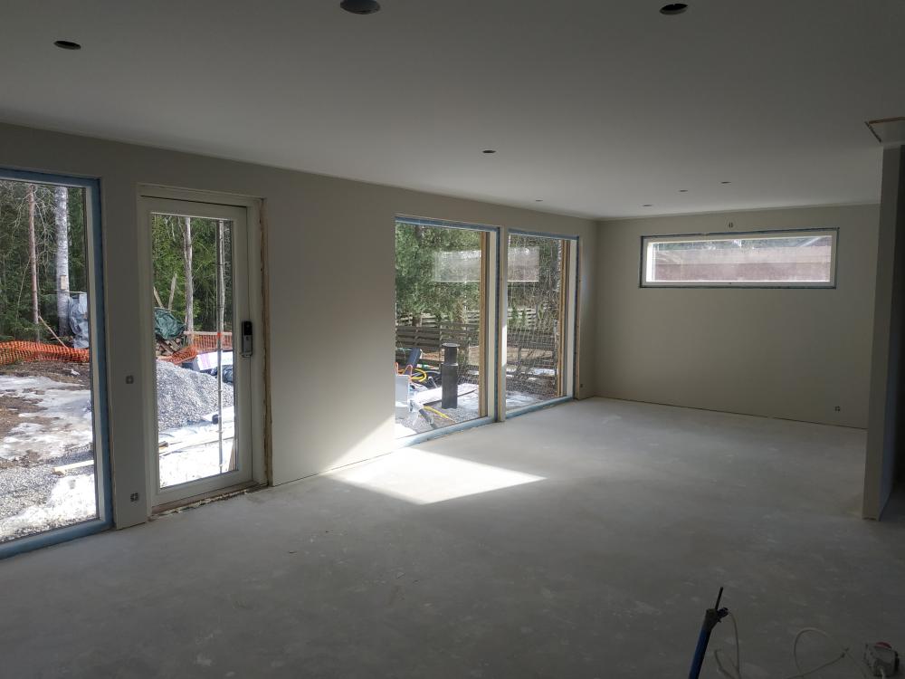 seinien kittaus ja maalaus