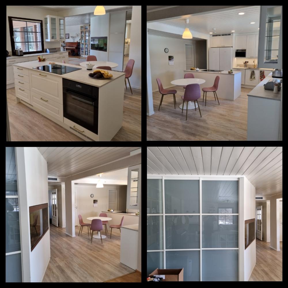 Keittiön ja viereisten tilojen uusintaa