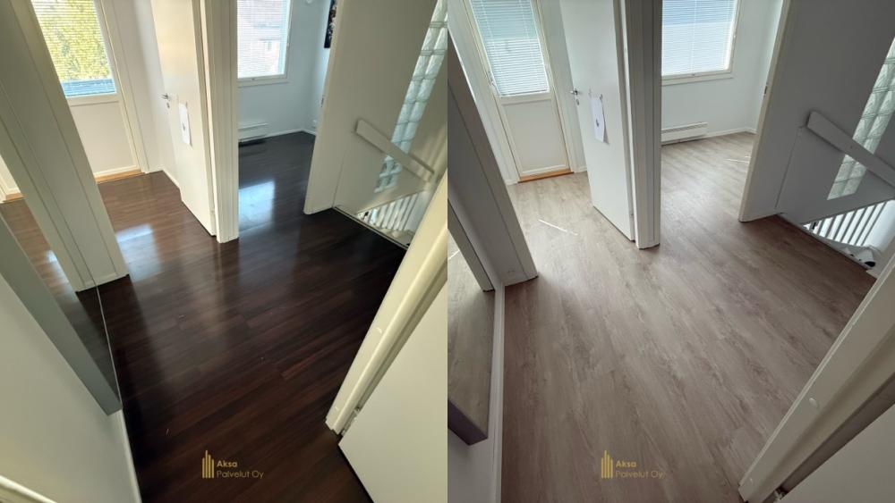 Laminaatti lattian vaihto