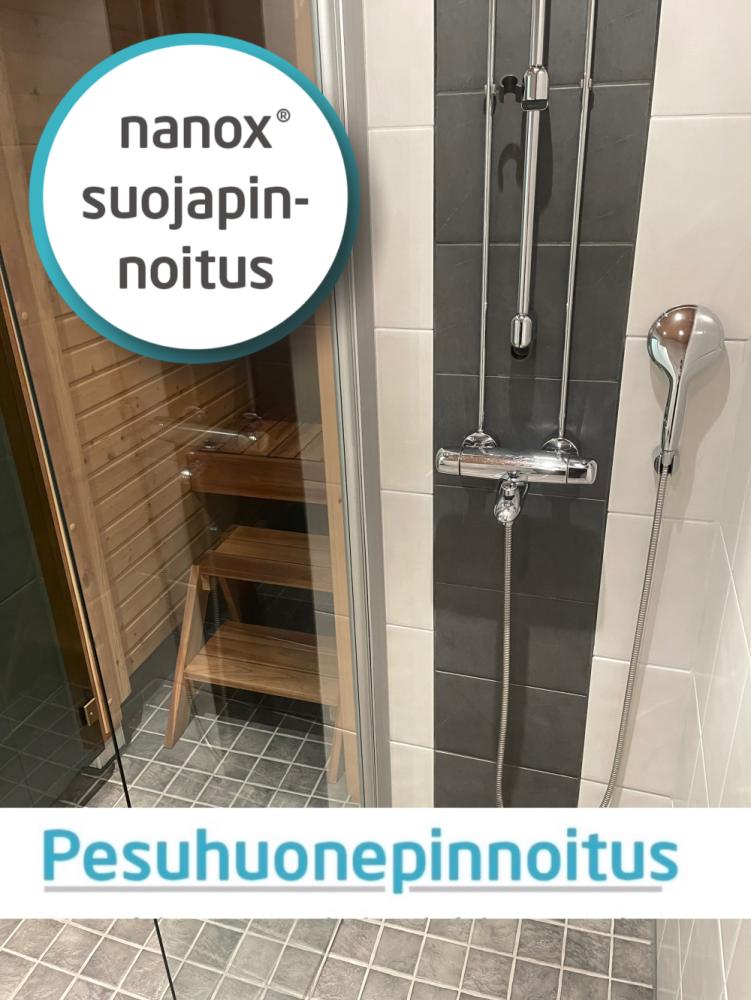 Kylpyhuoneen laattasaumojen uusinta ja nanox nanopinnoitus