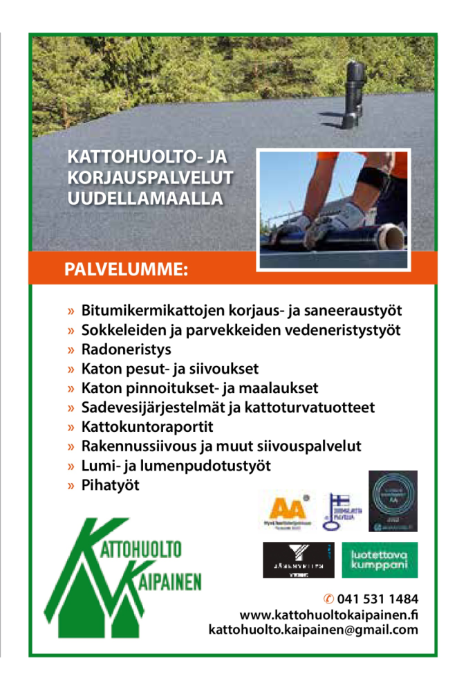 Kokonaisvaltainen kattopalvelu