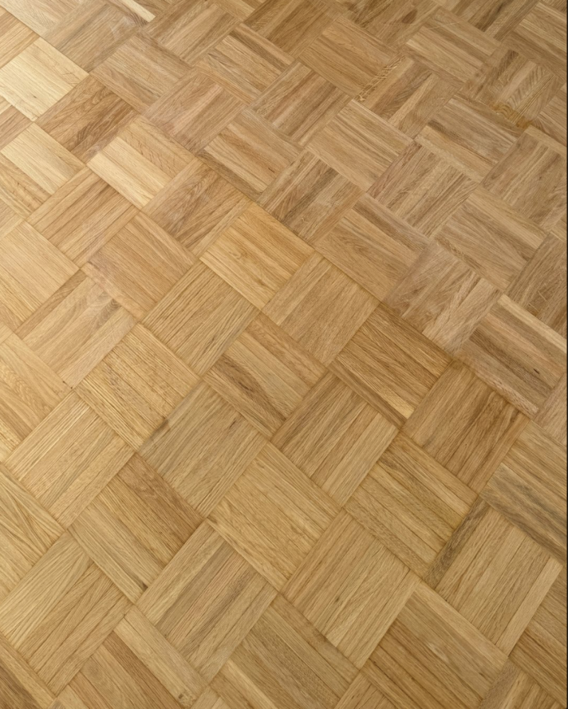 Elämää nähneen mosaiikkiparketin hionta ja korjaus