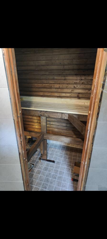 Saunan (sekä kylpyhuoneen) saneeraus
