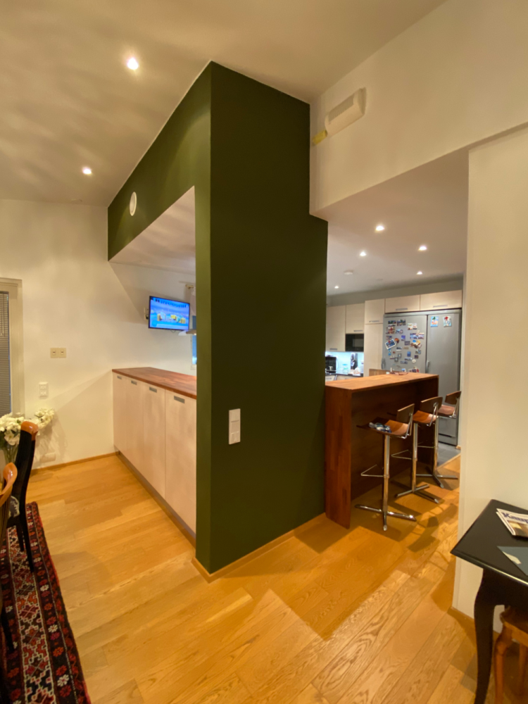 Modern house interior retouch