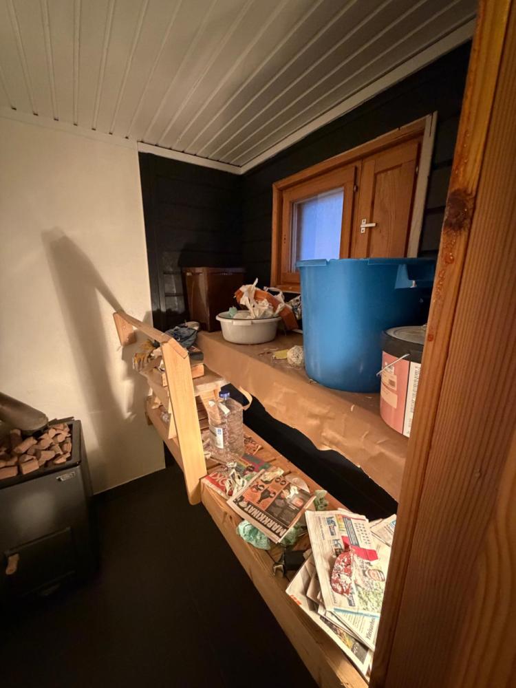 Saunan ja saunan lattian maalaus