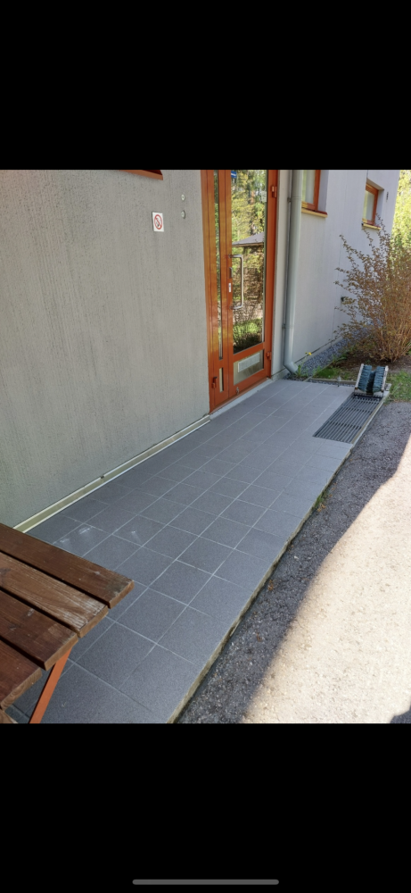 Kolmen rappustasanteen karhennettu epoksipinnoitus