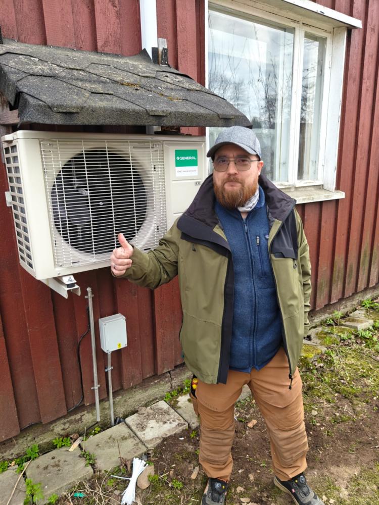Fujitsu General ilmalämpöpumpun asennus