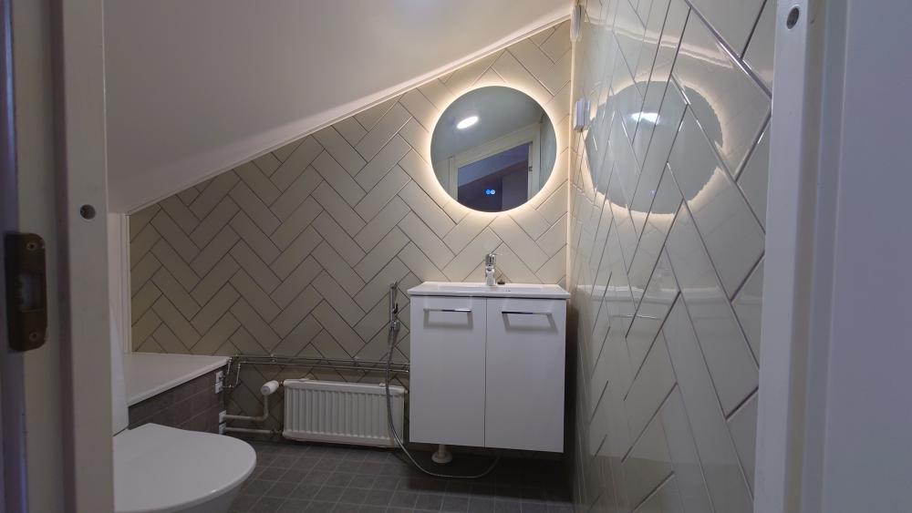 Kylpyhuone- ja saunaremontti rivitalo