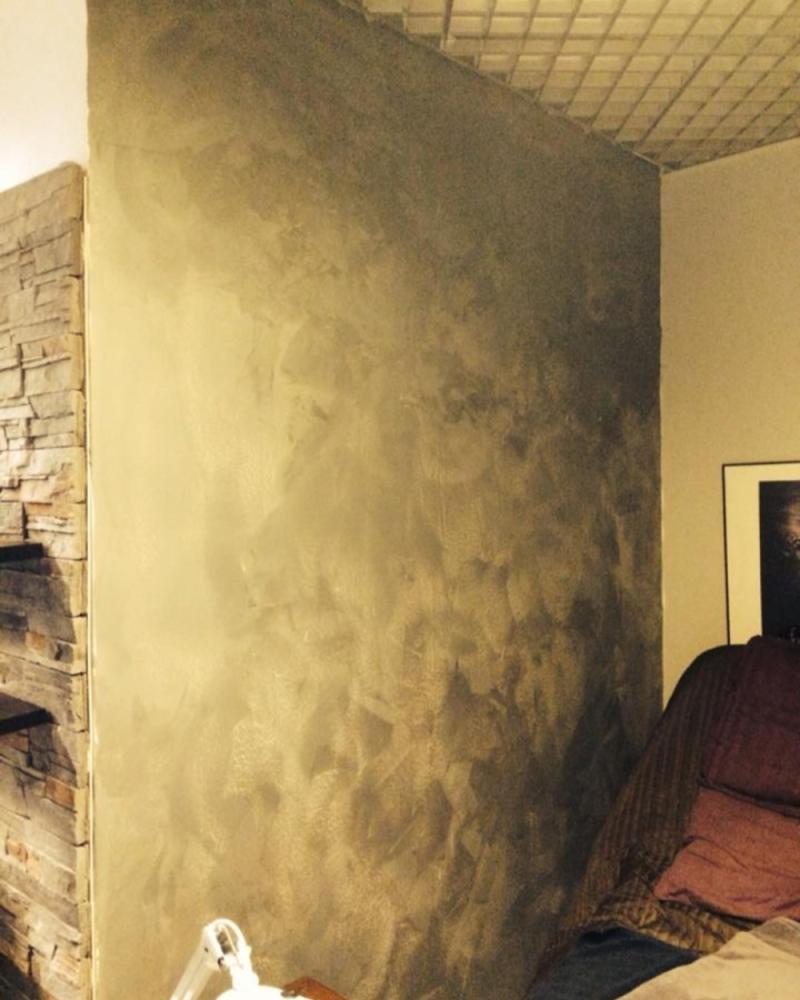 Mikrosementti tehosteseinä