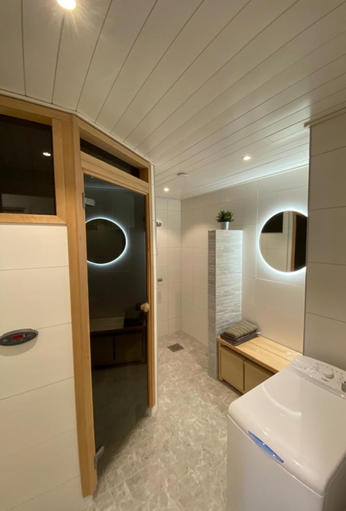 Kylpyhuoneen ja saunan saneeraus rivitalo osakkeeseen