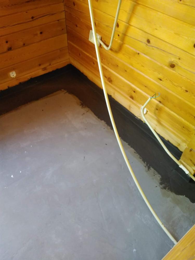 Hirsitalon alapohjantiivistys