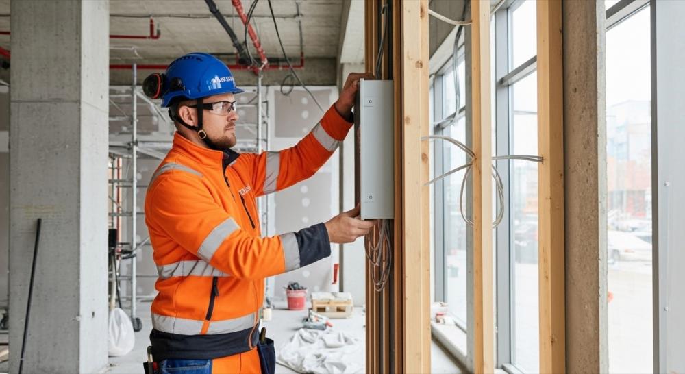 Rivitalo taloyhtiön sähkö ja lvi saneeraus.