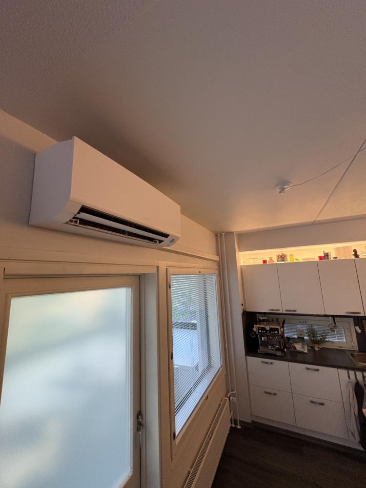 Ilmalämpöpumpun asennus kerrostaloon