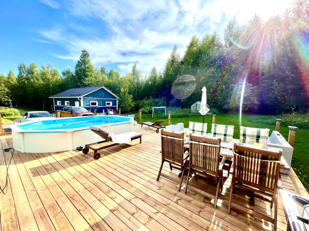 Uima allas ja 100m2 terassi