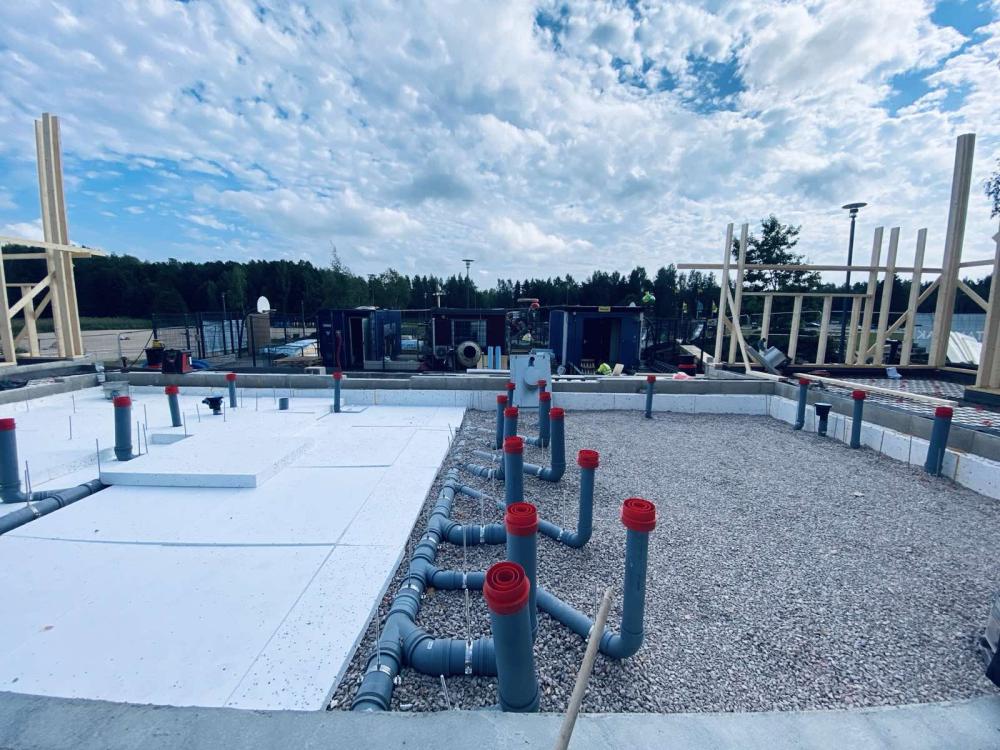 Pohjaviemärin asennus